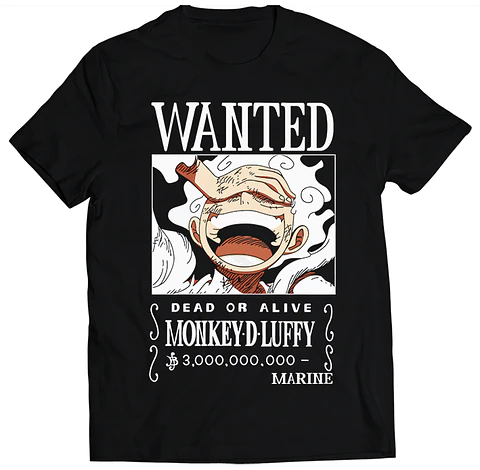 Polera One Piece - Se Busca Monkey D Luffy | Anime Japonés
