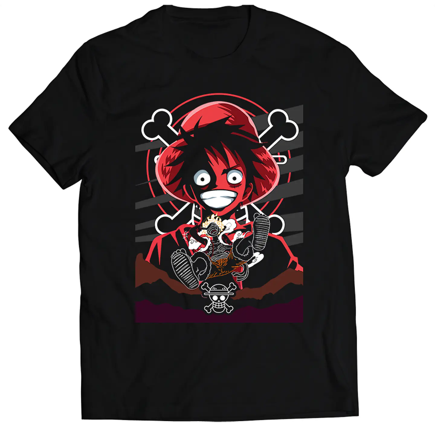 Polera One Piece - Gear 5 (FIFTH) Rojo | Anime Japonés 1