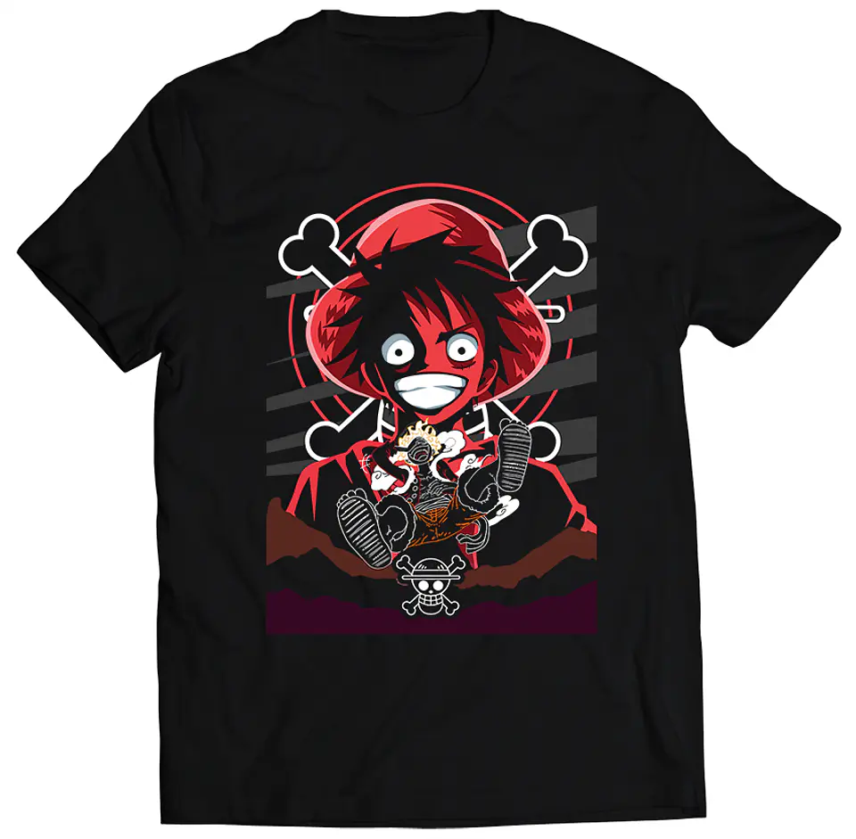 Polera One Piece - Gear 5 (FIFTH) Rojo | Anime Japonés 1