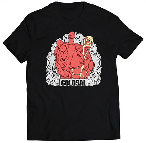 Polera Shingeki No Kyojin - Colosal | Anime Japonés