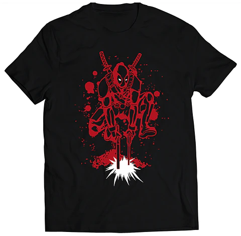 Polera Marvel Deadpool - Red Blots | Estilo Exclusivo
