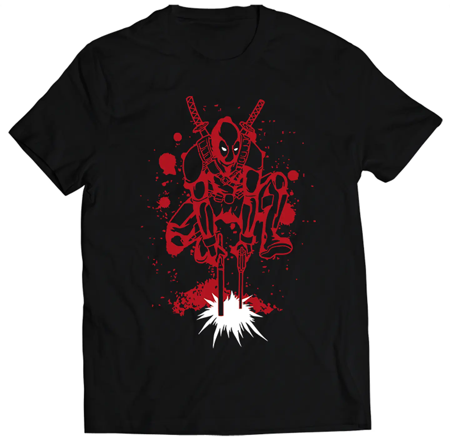 Polera Marvel Deadpool - Red Blots | Estilo Exclusivo 1
