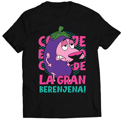 Polera Coraje el Perro Valiente - Berenjena | Estilo Exclusivo
