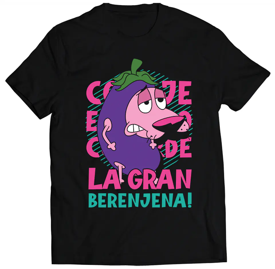 Polera Coraje el Perro Valiente - Berenjena | Estilo Exclusivo 1
