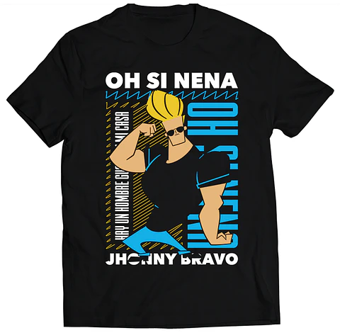 Polera Jhonny Bravo - Oh Si Nena | Estilo Exclusivo