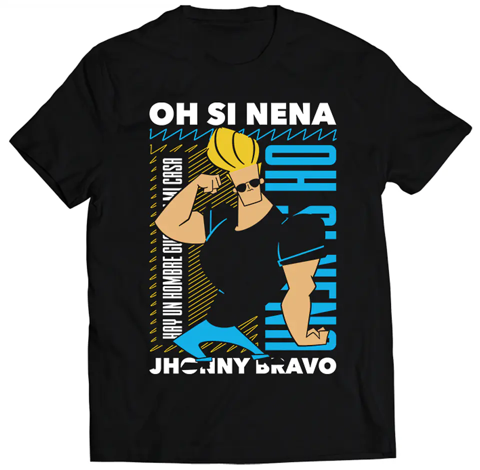 Polera Jhonny Bravo - Oh Si Nena | Estilo Exclusivo 1