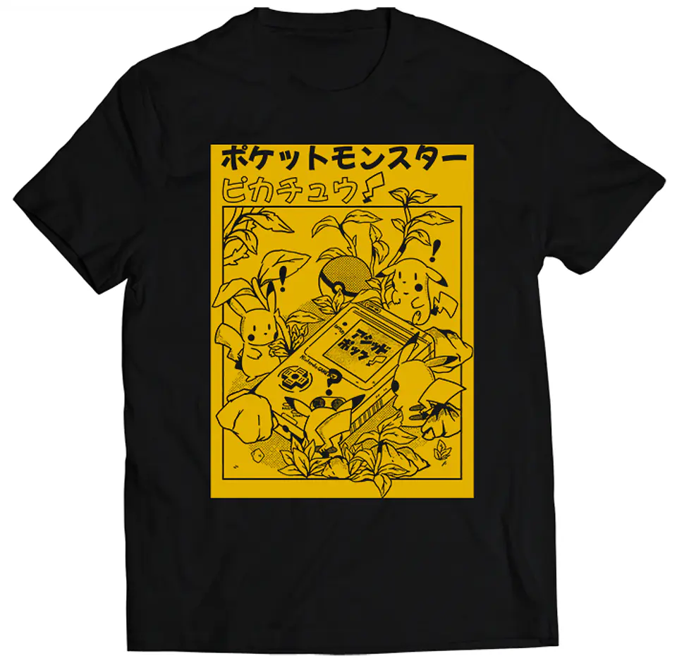 Polera Pokémon - Amarillo Pikachus | Ropa Gamer 1