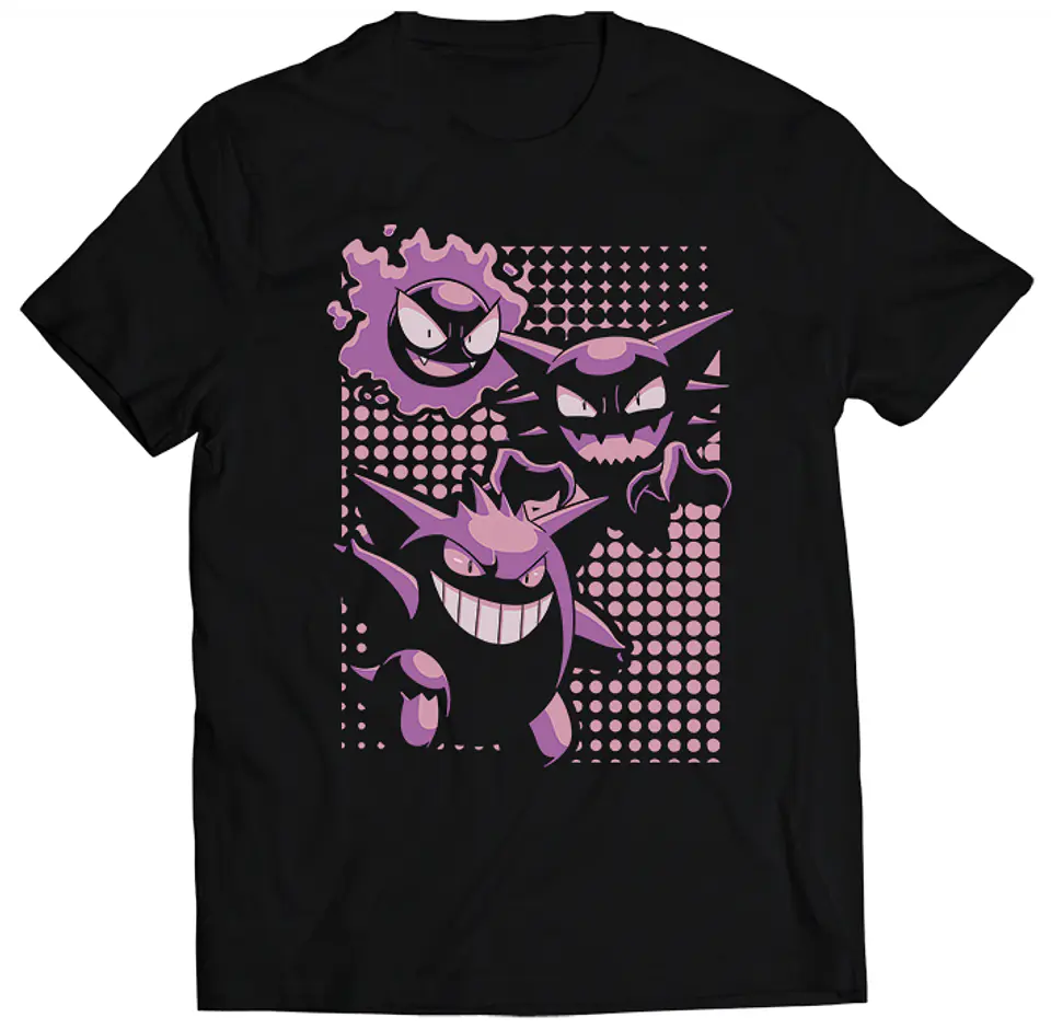 Polera Pokémon - Ghastly Evolución | Ropa Gamer 1