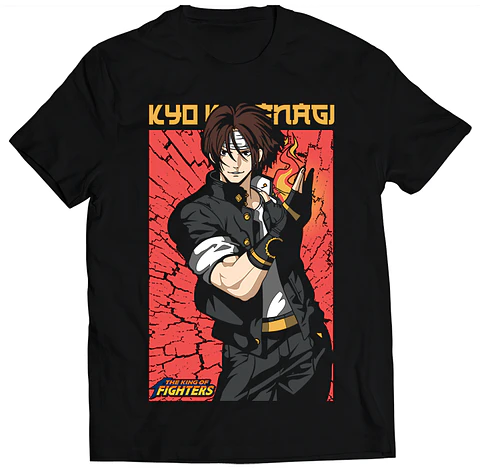 Polera The King of Fighters - Kyo Kusanagi | Ropa Gamer