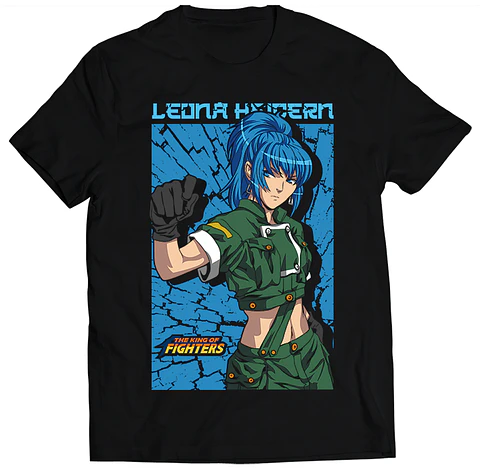 Polera The King of Fighters - Leona Heidern | Ropa Gamer