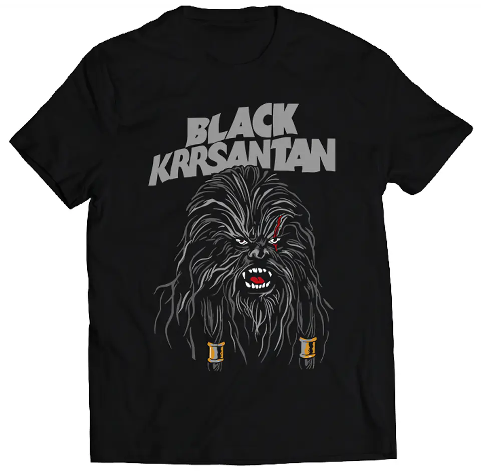 Polera Star Wars - Chewbacca Black KRRSANTAN | Rock 1