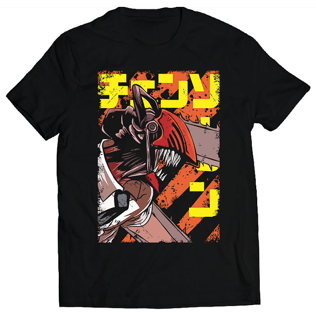 Polera Chainsaw Man - Orange Saw