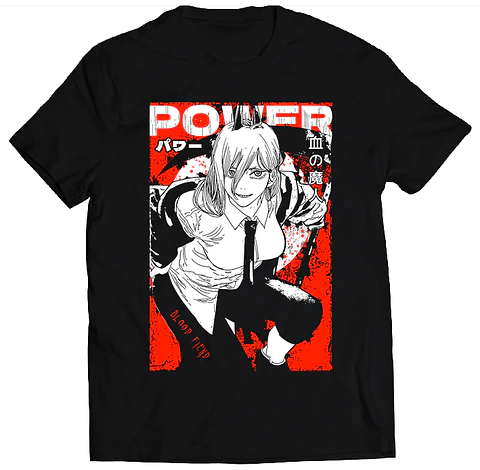 Polera Chainsaw Man - Red Power | Anime Japonés