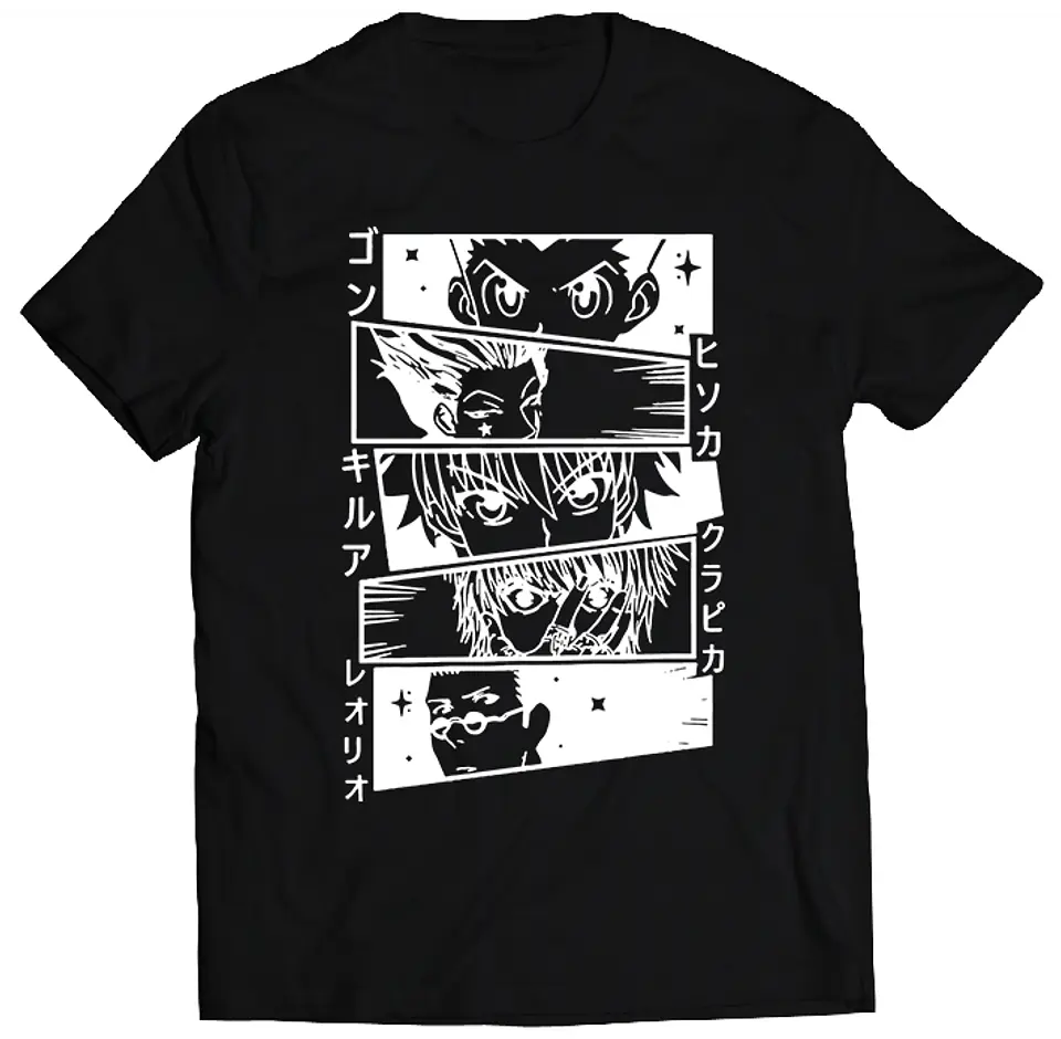 Polera Hunter x Hunter - Cinco Miradas | Anime Japonés 1