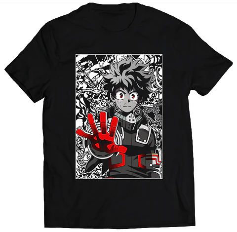 Polera My Hero Academia - Deku Red | Anime Japonés