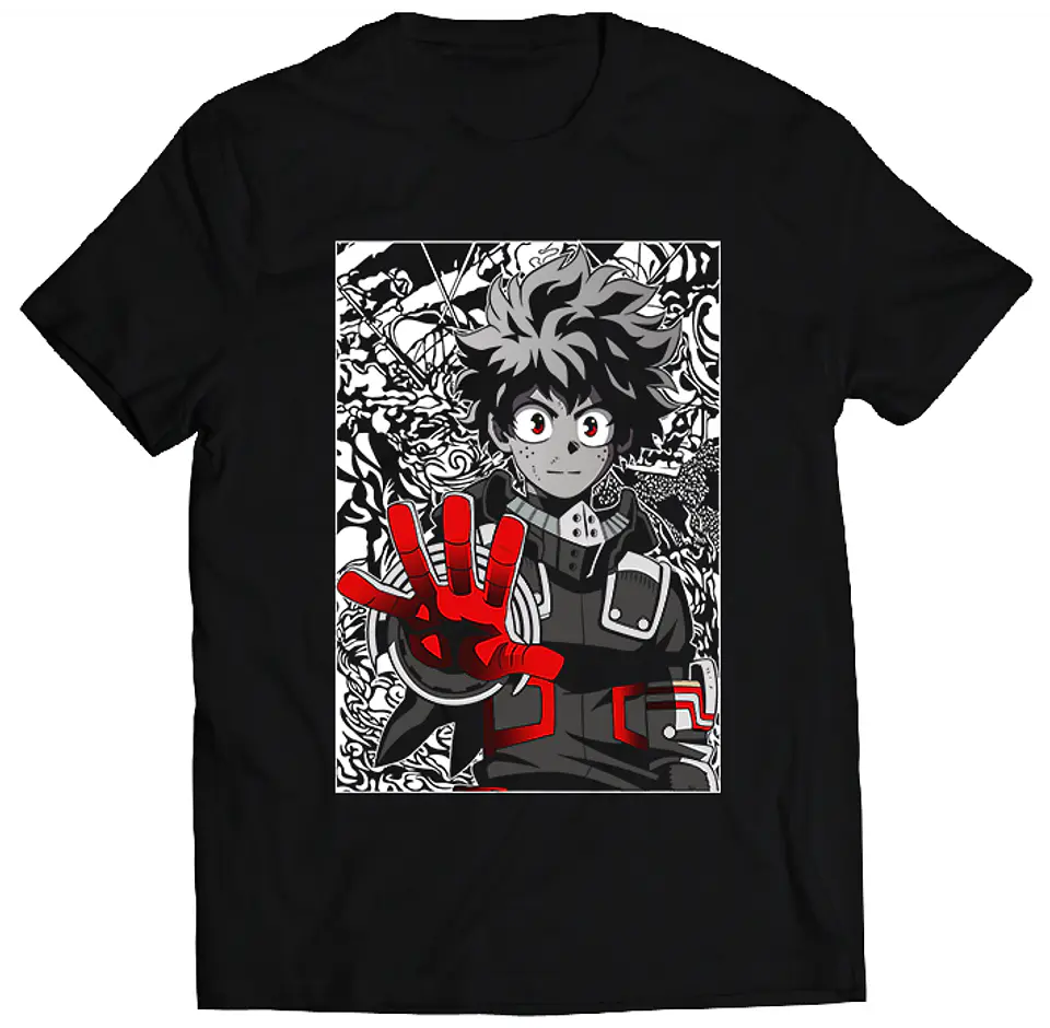 Polera My Hero Academia - Deku Red | Anime Japonés 1