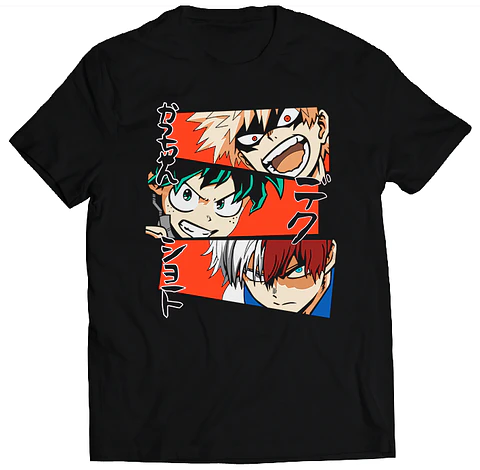 Polera My Hero Academia - Katsuki, Shoto, Deku | Anime Japonés
