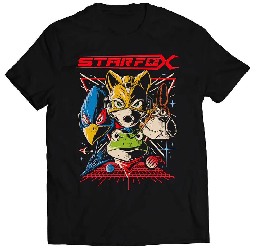 Polera Star Fox - Space Animals | Ropa Gamer 1
