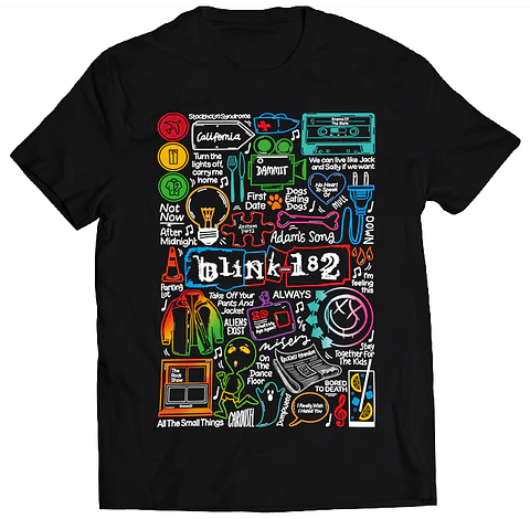 Polera Blink 182 - Temazos Color | Música Pop