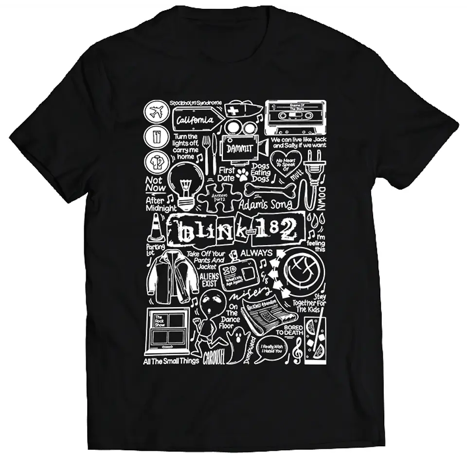 Polera Blink 182 - Temazos White | Música Pop 1