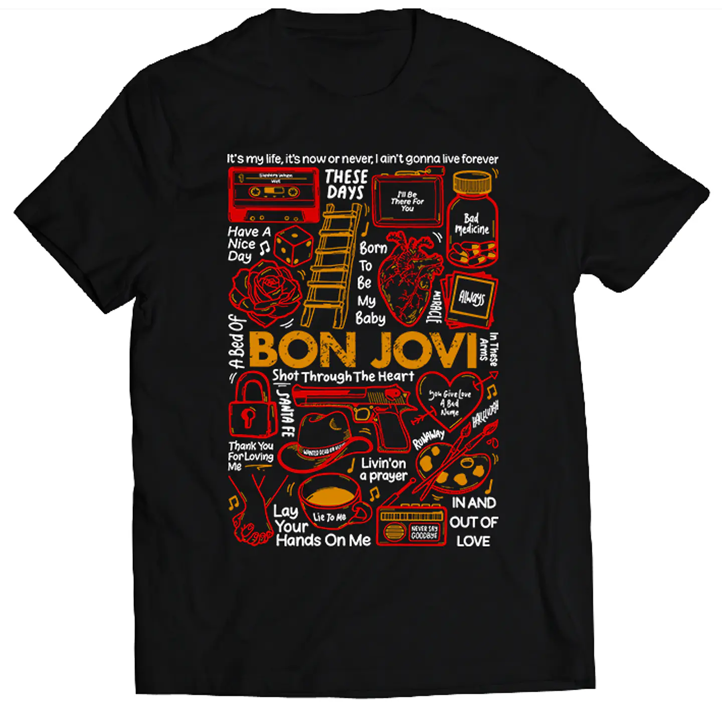 Polera Bon Jovi - Temazos Color | Rock 1