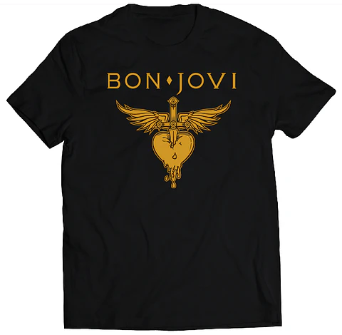 Polera Bon Jovi - Corazón | Rock