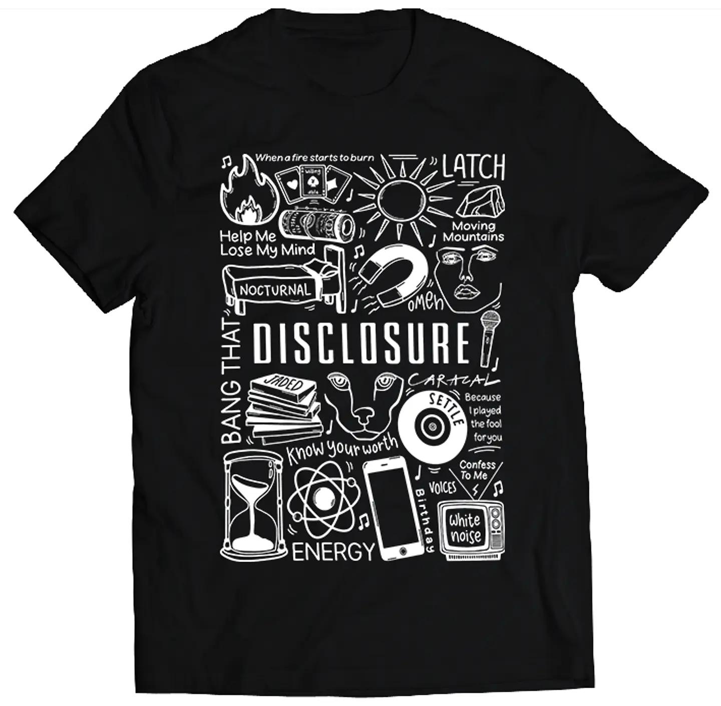 Polera Disclosure - Temazos White | Música 1