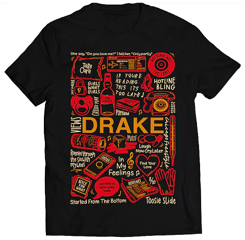 Polera Drake - Temazos Color | Hip-Hop / Rap