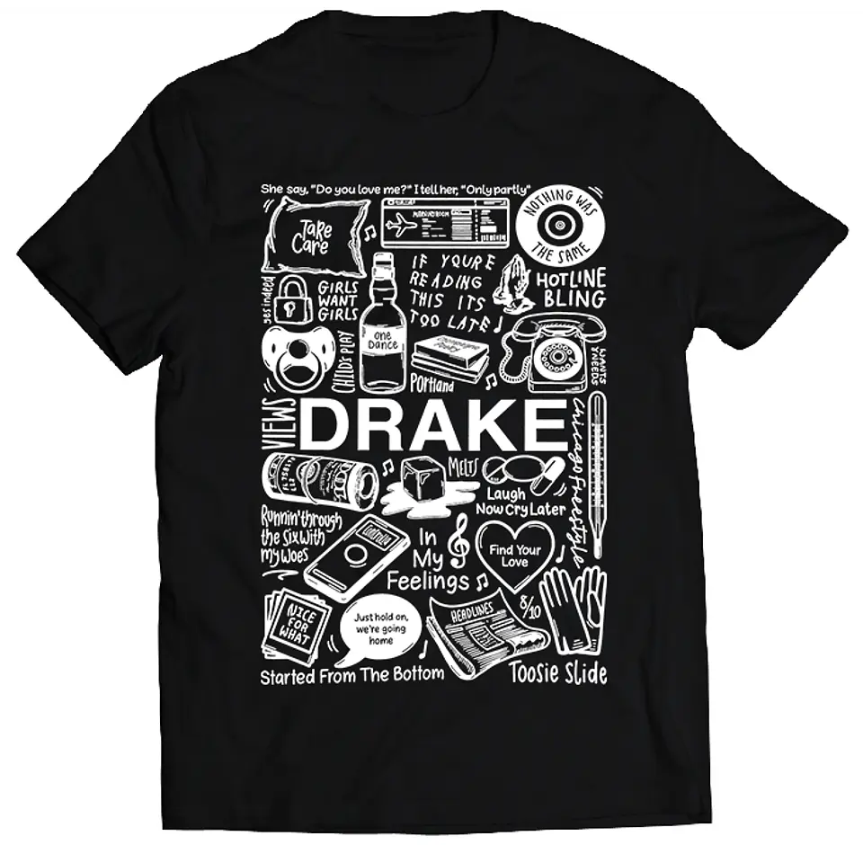 Polera Drake - Temazos White | Hip-Hop / Rap 1