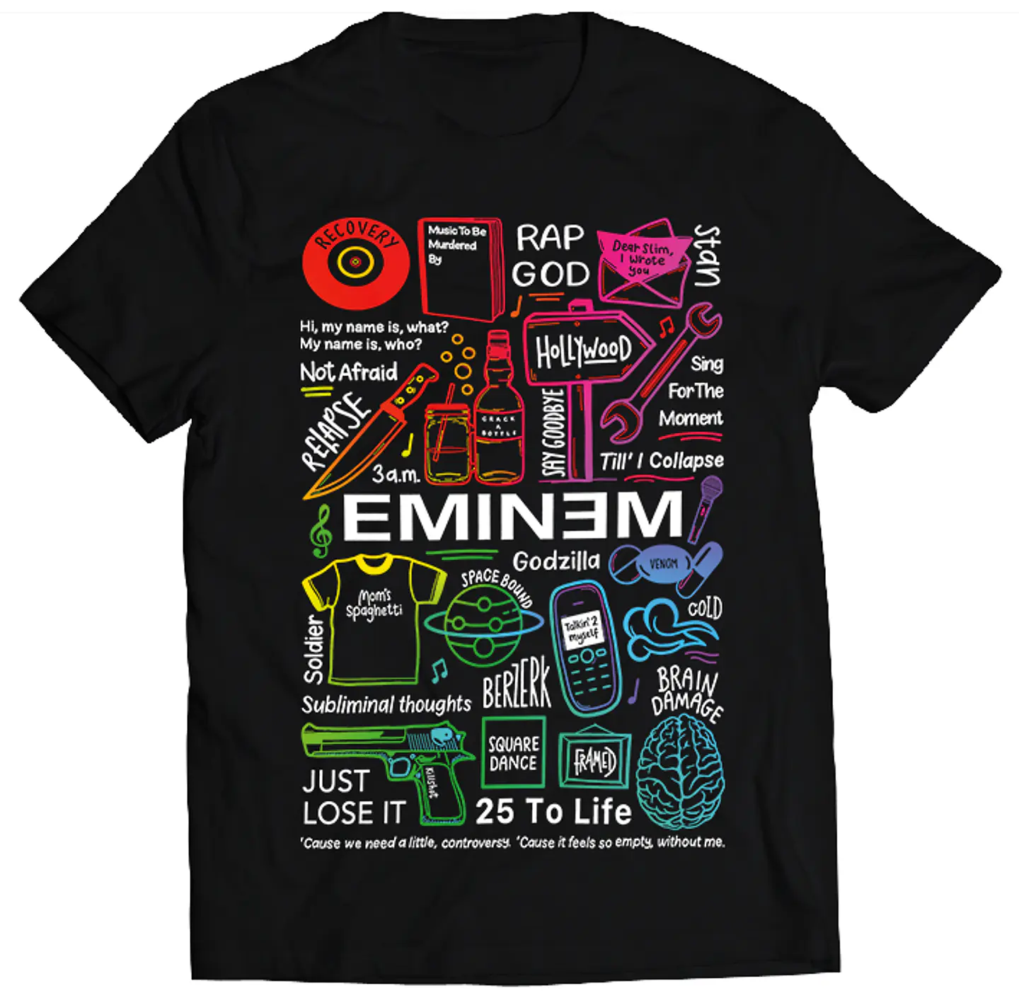 Polera Eminem - Temazos Rainbow | Hip-Hop / Rap 1