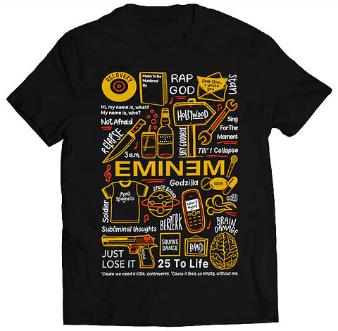 Polera Eminem - Temazos Color | Hip-Hop / Rap