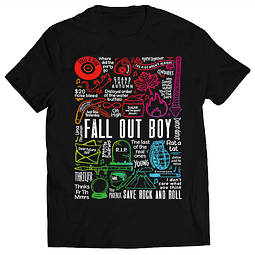 Polera Fall Out Boy - Temazos Rainbow