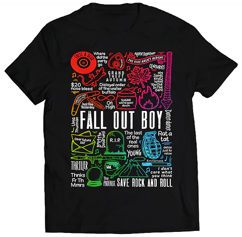 Polera Fall Out Boy - Temazos Rainbow | Música Pop