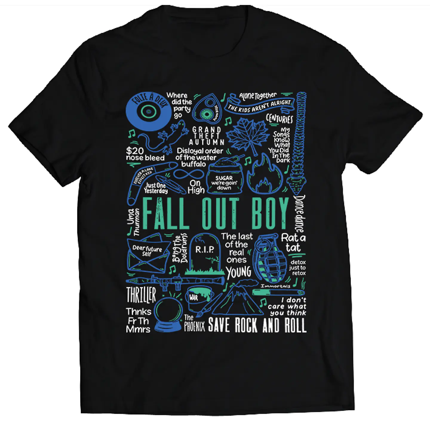 Polera Fall Out Boy - Temazos Color | Música Pop 1