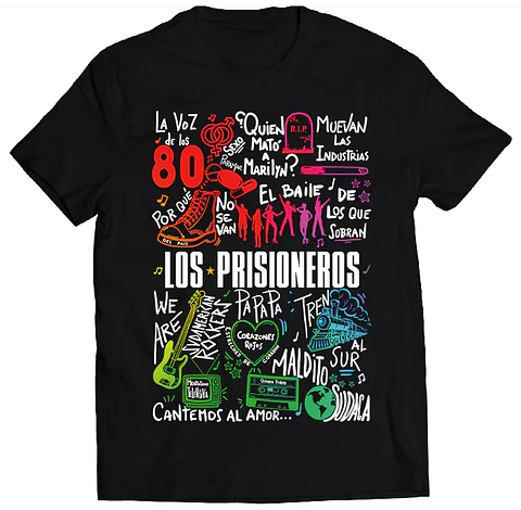 Polera Los Prisioneros - Temazos Rainbow | Rock