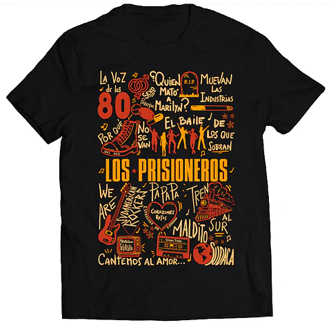 Polera Los Prisioneros - Temazos Cálido | Rock
