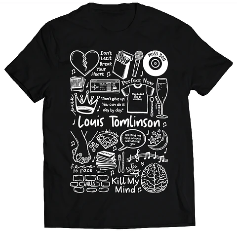 Polera Louis Tomlinson - Temazos White | Música Pop