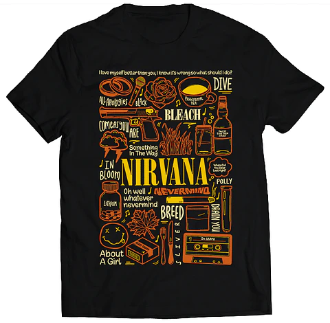 Polera Nirvana - Temazos Cálidos | Rock