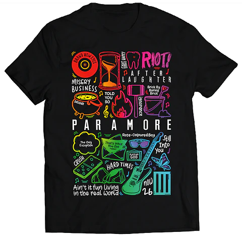 Polera Paramore - Temazos Rainbow | Indie Rock