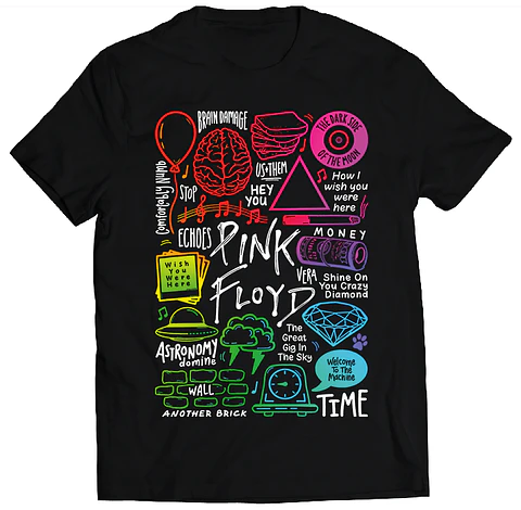 Polera Pink Floyd - Temazos Rainbow | Rock