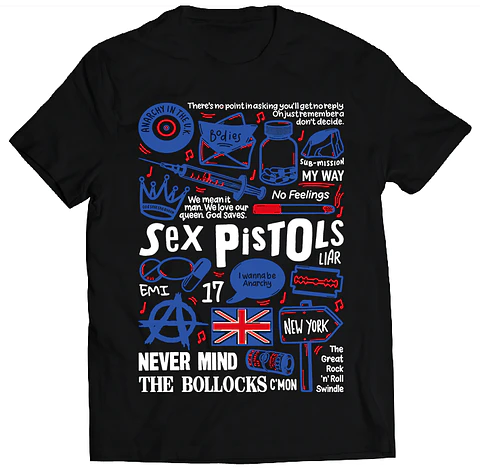 Polera Sex Pistols - Temazos Blue | Rock