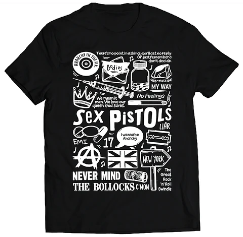 Polera Sex Pistols - Temazos White | Rock