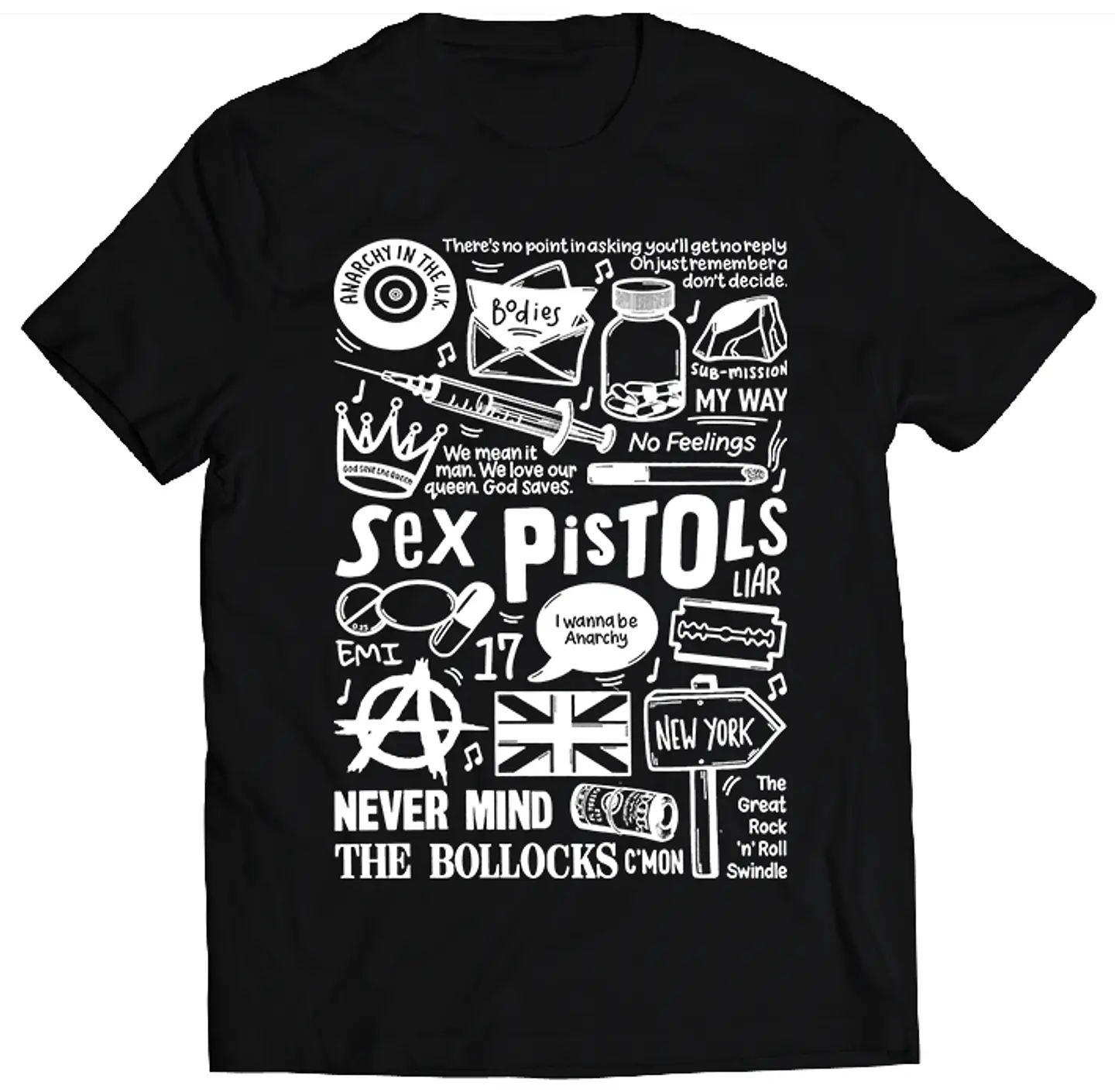 Polera Sex Pistols - Temazos White | Rock 1