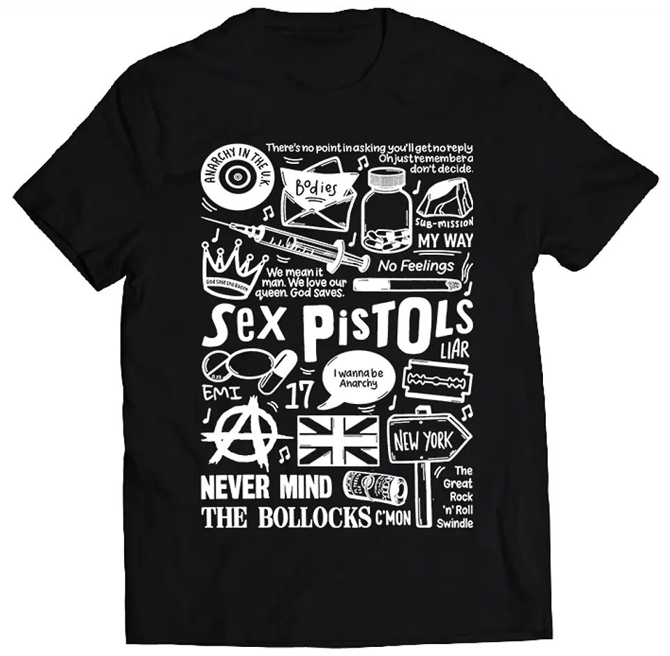 Polera Sex Pistols - Temazos White | Rock 1