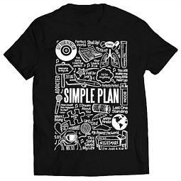 Polera Simple Plan - Temazos White