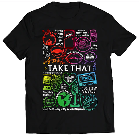 Polera Take That - Temazos Rainbow | Música Pop