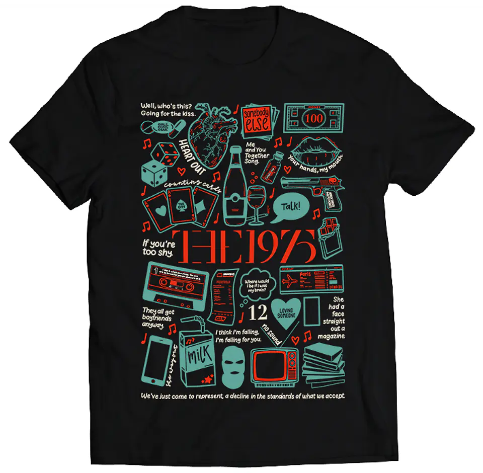 Polera The 1975 - Temazos Color | Indie Rock 1