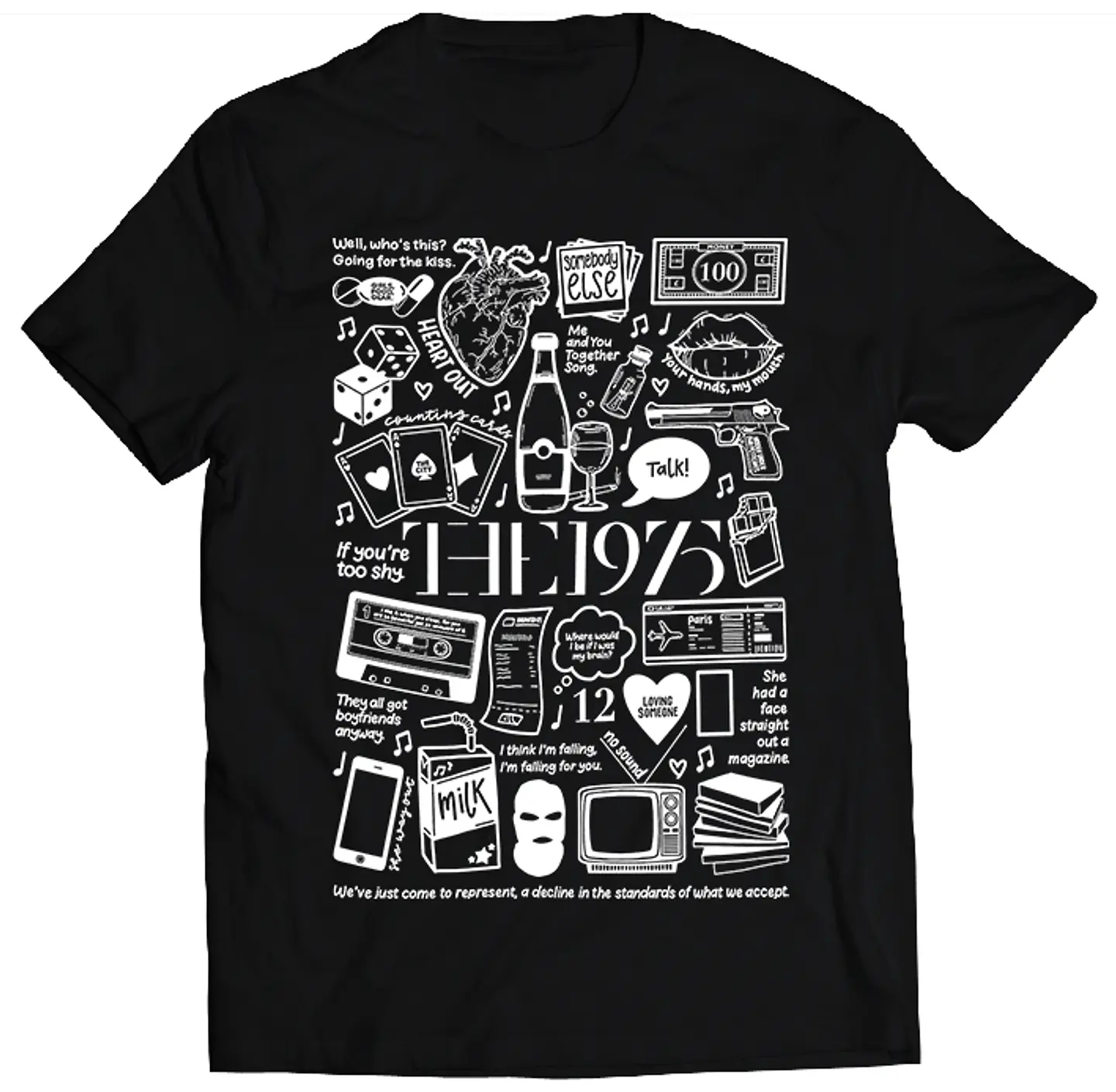 Polera The 1975 - Temazos White | Indie Rock 1