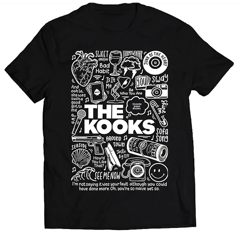 Polera The Kooks - Temazos White | Indie Rock