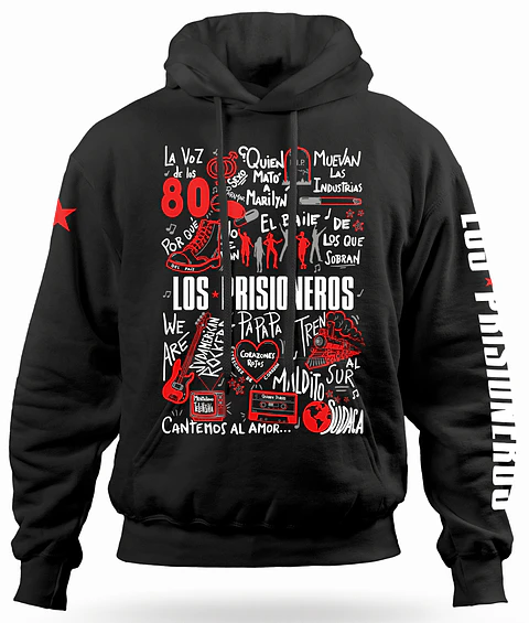 Polerón Canguro Los Prisioneros Canciones - Temazos Rojos | Rock Chileno